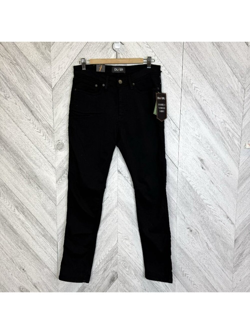 DU/ER Duer No Sweat Slim Pants Mens Size 31x30 Black Nature2X NWT NEW